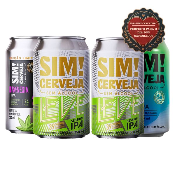 Kit Sim- 4 Cervejas Lupuladas 350ml